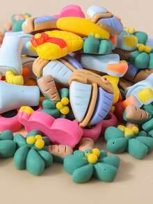 15 cái/bộ Ngẫu Nhiên Thiết Kế Cây Dừa Phụ Kiện Trang Sức Tự Làm - Nhiều màu - Xem 4