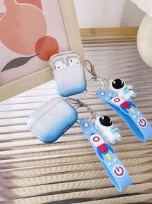 Clear Ombre Anti-fall Case With Astronaut Pendant Compatible With AirPods - Multicolor - View 8