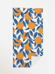 1 Khăn Đi Biển Hoa Văn Màu Cam, Vải Hình Chữ Nhật Đi Biển Cho Bơi, Lặn, Mùa Hè - Nhiều màu - Xem 2