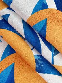 1 Khăn Đi Biển Hoa Văn Màu Cam, Vải Hình Chữ Nhật Đi Biển Cho Bơi, Lặn, Mùa Hè - Nhiều màu - Xem 3