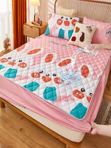 1入組兔子圖案防水床墊套