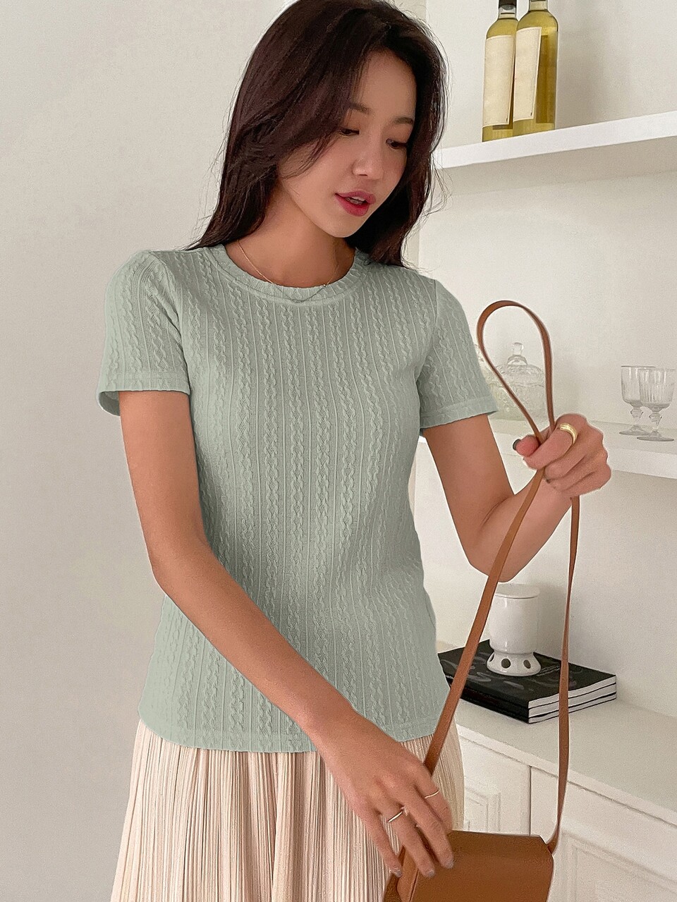 Solid Round Neck Tee