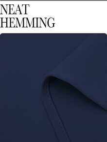 Solid Color Single Panel Curtain - Royal Blue - View 5