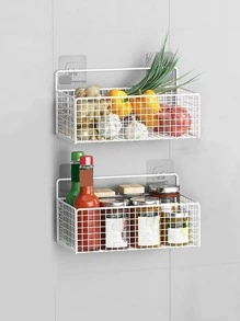 1入組壁掛式儲物架 - 白色 - 查看 1