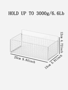 1入組壁掛式儲物架 - 白色 - 查看 3