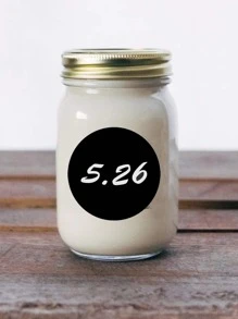 120pcs Black Round Label Sticker - Black - View 6