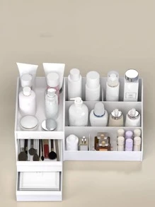 1 hộp đựng mỹ phẩm màu trơn - trắng - Xem 7