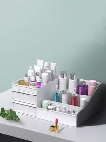 1 hộp đựng mỹ phẩm màu trơn - trắng - Xem 8