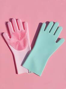 1pc Random Color Pet Bath Massage Glove For Dog And Cat For Shower - Multicolor - View 2