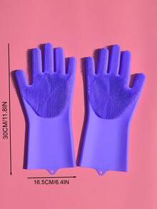 1pc Random Color Pet Bath Massage Glove For Dog And Cat For Shower - Multicolor - View 3