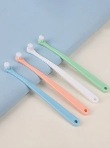 1入組隨機色寵物牙刷適用於狗狗和貓適用於牙清潔 - 彩色 - 查看 1