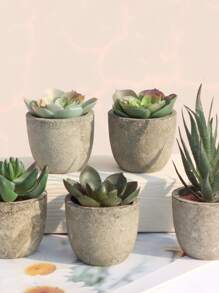 1 pieza Maceta WPC - Gris - Ver 2