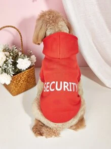 1 chiếc áo khoác thú cưng họa tiết chữ cái cho chó và mèo cho mùa lạnh - Nhiều màu - Xem 1