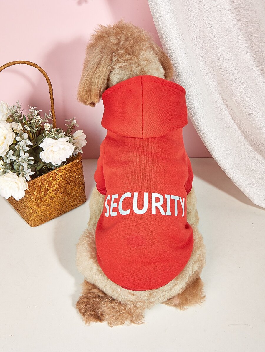 1 chiếc áo khoác thú cưng họa tiết chữ cái cho chó và mèo cho mùa lạnh - Nhiều màu - Xem 1