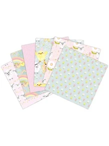 12 Chiếc Giấy Chất Liệu Hoa Văn Hỗn Hợp, Giấy Thủ Công Trang Trí Đa Năng Dễ Thương Cho Thủ Công DIY, Trang Trí - Nhiều màu - Xem 5