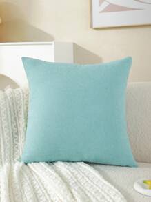 1 chiếc vỏ gối trang trí bằng vải nhung họa tiết bầu trời sao cho phòng khách và ghế sofa - Màu xanh lam - Xem 4