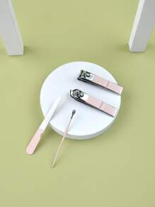 4入組不銹鋼美甲套裝附收納袋 - 粉色 - 查看 4