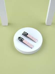 4入組不銹鋼美甲套裝附收納袋 - 粉色 - 查看 5