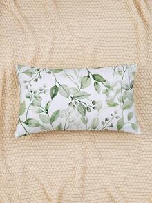 1入組葉子圖案靠墊套無填充物現代布藝裝飾抱枕套適合家用 - 彩色 - 查看 5