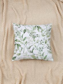 1入組葉子圖案靠墊套無填充物現代布藝裝飾抱枕套適合家用 - 彩色 - 查看 6