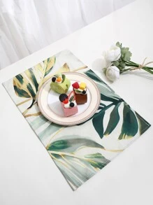 1pc Thảm trải sàn họa tiết lá nhiệt đới - Nhiều màu - Xem 4