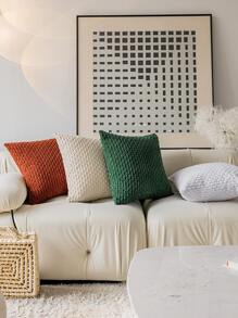 1 Đồng Bằng Trang Trí Vỏ Gối, Vải Búi Trang Trí Đệm Cho Phòng Khách, Trang Trí Nhà Cửa - Màu be - Xem 6