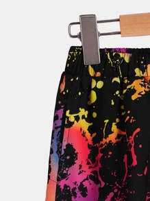 SHEIN Quần Short Trai Túi Đồ họa Giải trí - Nhiều màu - Xem 4