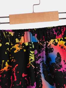 SHEIN Quần Short Trai Túi Đồ họa Giải trí - Nhiều màu - Xem 5