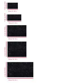 1 Tấm Thảm Mờ Màu Đen, Thảm Lót Sàn Polyester Tối Giản Cho Gia Đình - màu đen - Xem 2