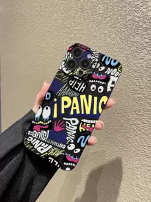 Letter Graphic Phone Case - Multicolor - View 1