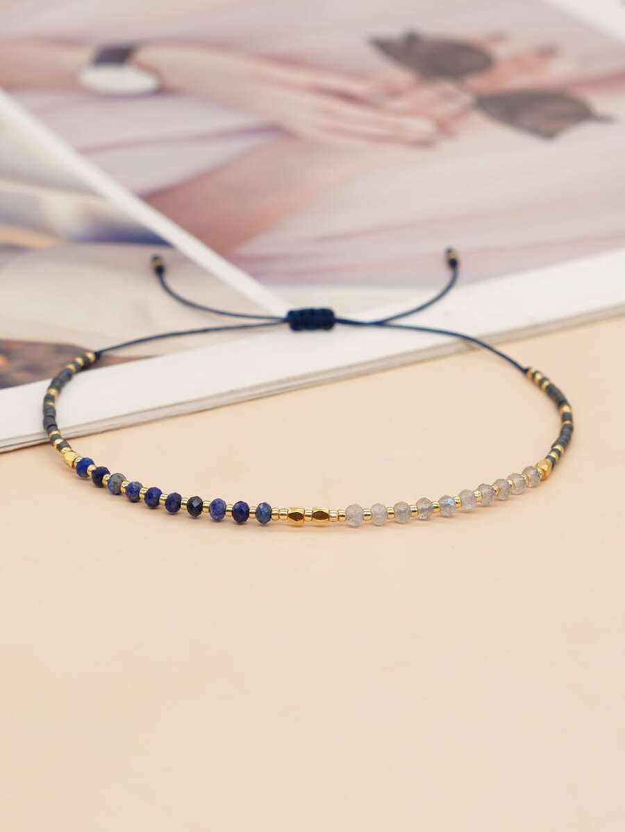 Bead Decor String Bracelet - Multicolor - View 1