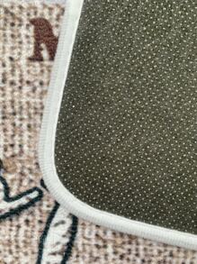 1pc Coffee Print Kitchen Rug - Multicolor - View 2