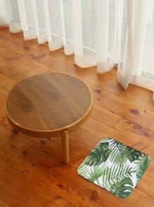 1pc Leaf Print Floor Mat ,Room Decor - Multicolor - View 4