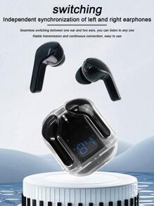 WoSD真無線耳機，運動耳機防水立體聲，手機高保真立體聲音樂 - 黑色 - 查看 9