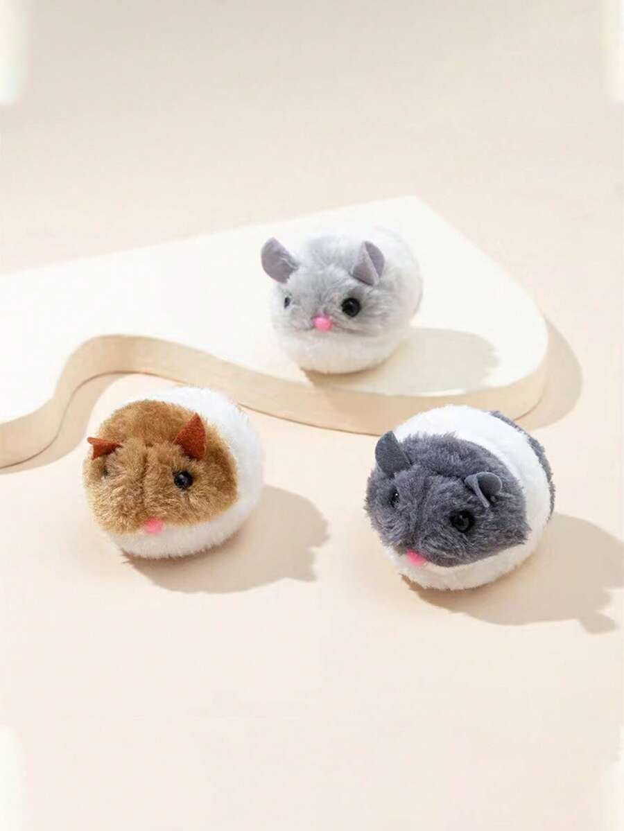 1pc Cartoon Mouse Design Pet Chasing Toy - Multicolor - View 1