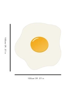 Cartoon Egg Design Carpet - Multicolor - View 3