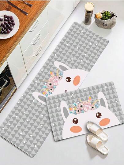 1pc Cartoon Graphic Floor Mat