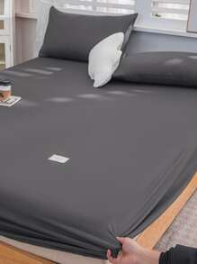 Chữ Vá Chi Tiết Trang Bị Tấm Tối Giản Chất Liệu Vải Chống Thấm Nước Trang Bị Tấm Đáy Cho Phòng Ngủ - Màu xám đen - Xem 3