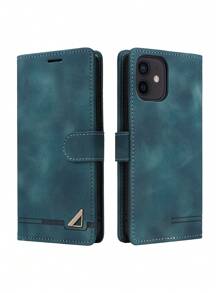 翻盖式PU手机壳 - 軍綠色 - 查看 1