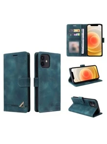 翻盖式PU手机壳 - 軍綠色 - 查看 3