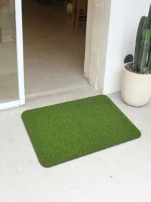 1 pieza de alfombra de piso de hierba artificial para exterior, decoración de habitaciones - Verde - Ver 1