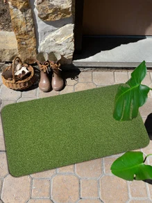 1 pieza de alfombra de piso de hierba artificial para exterior, decoración de habitaciones - Verde - Ver 4