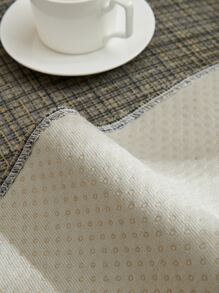 1 Polyester Sofa Khăn Boho Tua Rua & Pom Pom Viền Chống Trơn Trượt Ghế Sofa Chăn Cho Tất Cả Các Mùa - Màu xám đen - Xem 4