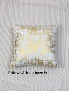 Funda de cojín sin relleno de color metálico - Dorado - Ver 6