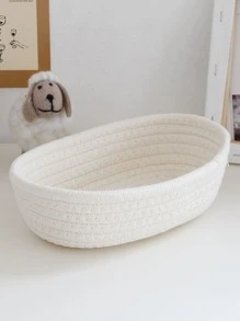 1入組素色書桌收納盒 - 米色 - 查看 3