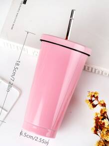 1 pieza copa con pajita - Multicolor - Ver 2