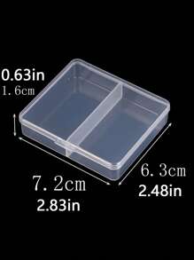 Hộp lưu trữ đồ trang sức trong suốt 1pc - Trong sáng - Xem 4