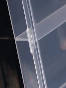 Hộp lưu trữ đồ trang sức trong suốt 1pc - Trong sáng - Xem 5