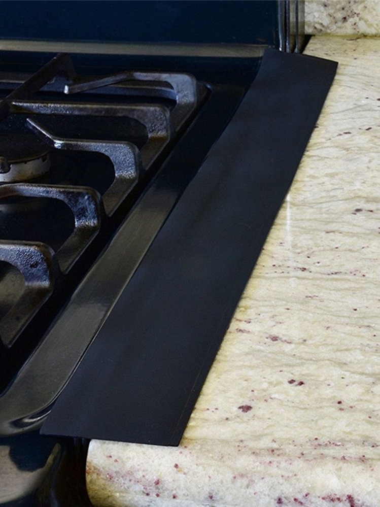 1 cái Tấm Phủ Khoảng Cách Mặt Bếp Bằng Silicon, Chất Độn Khoảng Cách Mặt Bếp, Chất Độn Khoảng Cách Lò Chịu Nhiệt, Giữa Các Thiết Bị Nhà Bếp Máy Giặt Và Mặt Bếp, Dễ Dàng Làm Sạch - màu đen - Xem 1