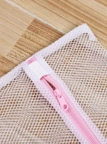 1 pieza Bolsa de lavandería de malla - Blanco - Ver 6